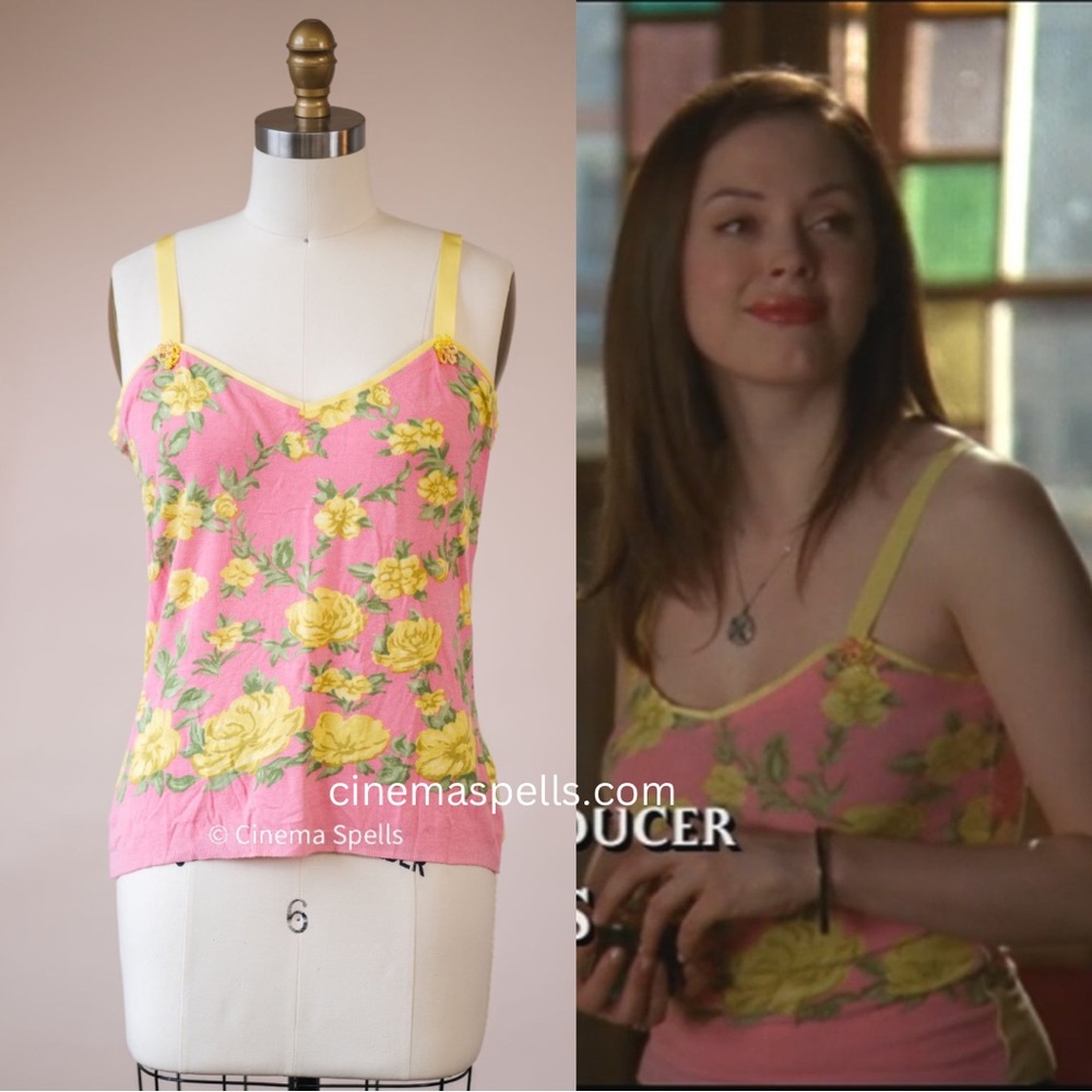 2000s Blumarine Floral Camisole As Seen On Paige On Charmed (IT 48/US M/L)